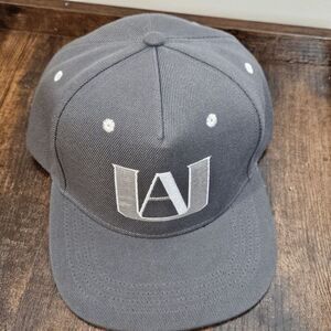 My Hero Academia Class UA Logo Anime Snapback Hat Cap Mens Gray Adjustable Size